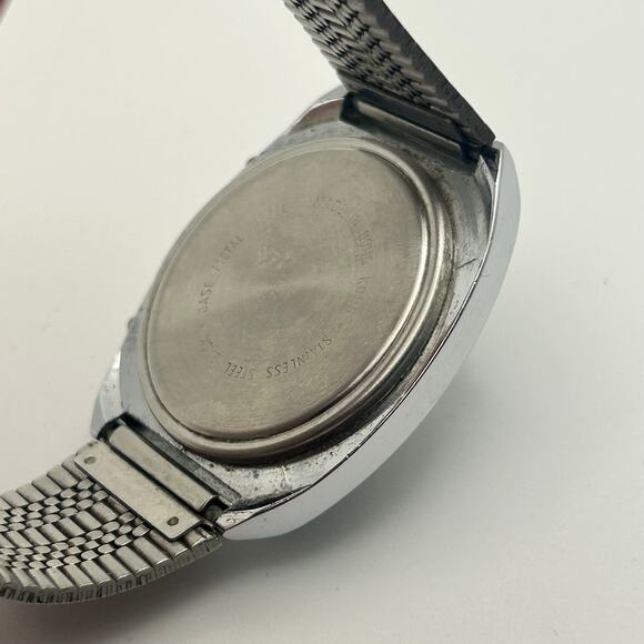 Vintage 1980s Cronoalarm Silver St. Steel Digital Quartz Watch New Battery main image 8